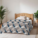 Trapunta Invernale Stampata in Microfibra 200gr Double Face Pennellate Varie Misure