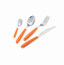 Servizio Set di Posate 24 pezzi in Acciaio Inox Eme Vero Arancio 21