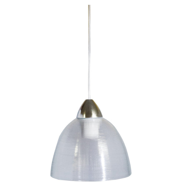 Sospensione D20 1xE27 Montatura Cromo-Trasparente Vetro Gel Trasparente E-Energy Carla sconto