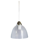 Sospensione D20 1xE27 Montatura Cromo-Trasparente Vetro Gel Trasparente E-Energy Carla