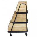 Mobile  Buster 37,5x48x75,5 h cm in Metallo Nero