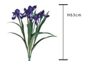 Iris Artificiale Composto da 5 Fiori Altezza 68 cm Viola