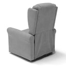 Poltrona Alzapersona Elettrica 2 motori 78x75x110 cm in Tessuto Houston Detroit Grigio Elephant