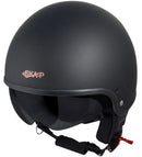 Casco Demi-Jet per Scooter Occhiale a Scomparsa SKA-P 1 NH Slim Nero Gommato