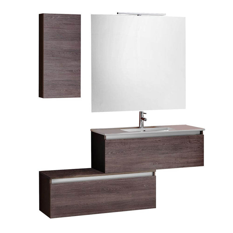 Mobile da Bagno sospeso Ibiza 16 Tabacco Scuro TFT