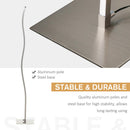 Lampada a LED da Terra a Stelo 144 cm 12W Bianco Caldo Argento