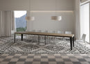  Tavolo Allungabile 160-420x90x77 cm Flame Tortora Telaio Antracite