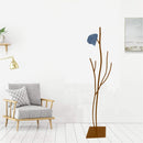 Appendiabiti da Terra 33x33x178 cm in Ferro Battuto Vasconi Castagno Marrone