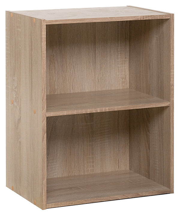 Mobile Libreria 2 Ripiani in Truciolato Fumer Rock Rovere prezzo