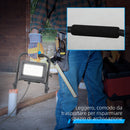 Faretto LED da Esterno IP65 25,5x16x25,5 cm da 6500k con Testa Girevole e Supporto Nero  