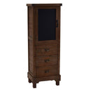 Mobile 3 Cassetti 1 Anta con Lavagna 50x35xh137 cm in Legno di Abete Marrone