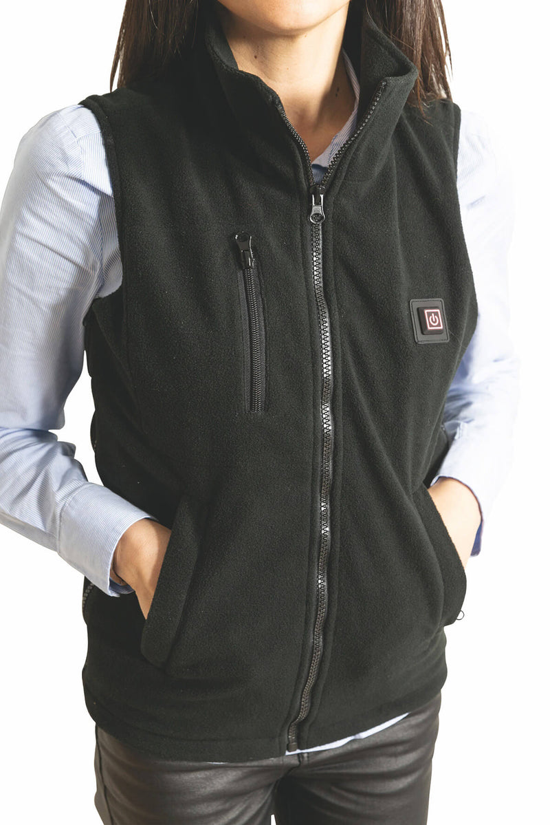 Gilet Riscaldante Unisex 3 Temperature con Powerbank Everest Nero Varie Taglie
