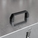 Contenitore per Mangimi 88,5x67,5x125,5 cm in Acciaio 2 Scomparti  