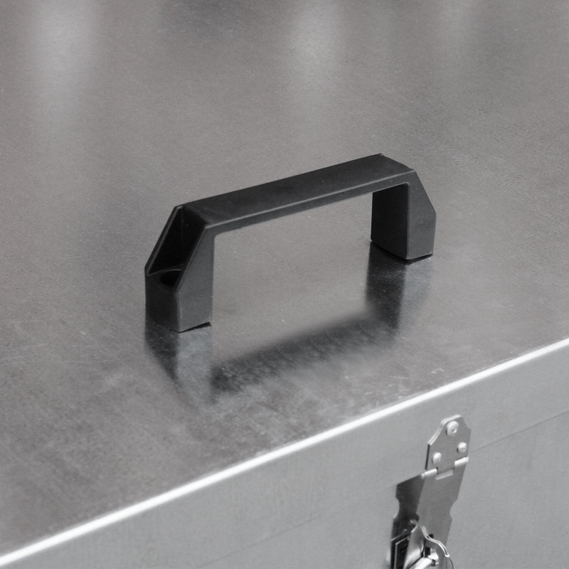 Contenitore per Mangimi 88,5x67,5x125,5 cm in Acciaio 2 Scomparti  