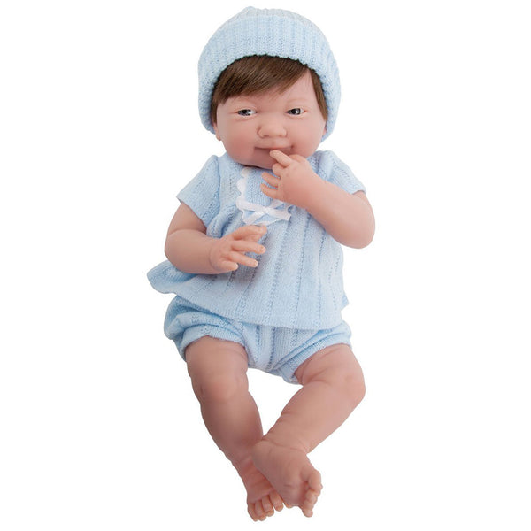 Bambola Bebè Neonato con Pigiama Azzurro 38cm JC Toys sconto