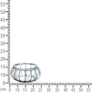 Vaso Porta Candela con Metallo 25 H 18 cm