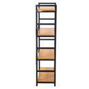 Libreria 4 ripiani 60x28xh117 cm in Metallo e Legno Achille Naturale