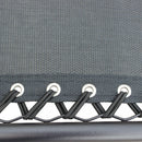 Sedia Sdraio Zero Gravity Reclinabile Pieghevole 88x65x110 h cm in Acciaio e Textilene Nero