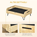 Cuccia per Cani e Gatti 82x56x31,5 cm in MDF e Acciaio Nero