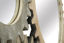 Specchio Ingranaggio 137x3x73,50 cm MDF Naturale