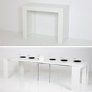Consolle Tavolo Allungabile 45/305 Cm Bianco Frassino Groupdesign Emy