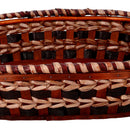 Cesta in Vimini intreccio crema noce ovale cm 55x43xh13