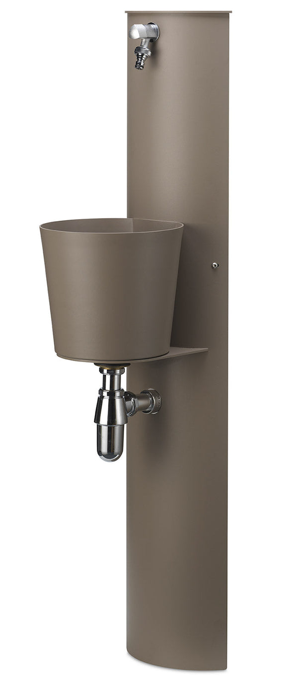 Fontana a Parete da Giardino con Rubinetto e Secchio Belfer 42/PRT Tortora online