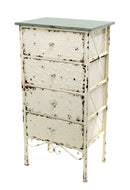 Mobile in Metallo con 4 Cassetti H 92 cm