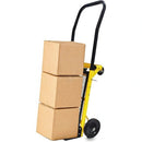 Carrello Portapacchi Pieghevole Piattaforma Multifunzione Porta Pacchi in Acciaio Giallo