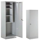 Armadio Multiuso Portascope 4 Ripiani in Metallo Fadi Grigio