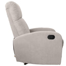 Poltrona Relax Reclinabile Manuale 75x65x101 cm in Tessuto Beige