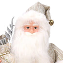 Babbo natale in tessuto oro cm xh45