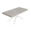 Tavolo Allungabile 200/304x90 cm Niket Cashmere Gambe Bianche      