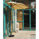 Ombrellone a Parete 1/2 Tondo Ø 270 Cm Struttura in Alluminio da Giardino per Arredo Esterno