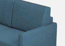 Divano Angolare 6 Posti 281x221x85 cm Karay in Tessuto Avio