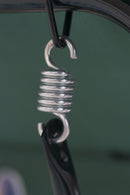 Dondolo da Giardino in Ferro 3 Posti Soriani Verde Scuro/Bianco