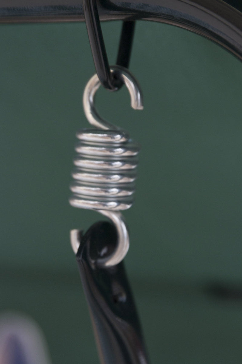 Dondolo da Giardino in Ferro 3 Posti Soriani Verde Scuro/Bianco