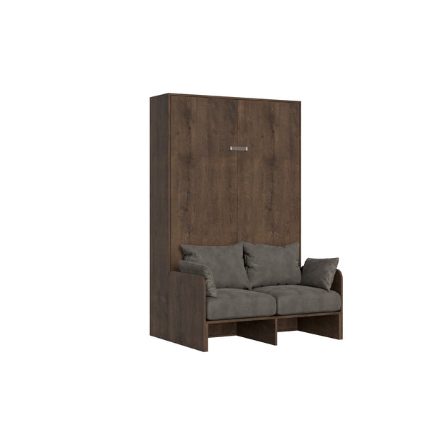 Letto Matrimoniale Francese a Scomparsa Salvaspazio con Sofà Kentaro H210 cm Marrone online