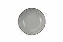 Set 6 Piatti Fondi Ø20x5 cm in Gres Villa d'Este Home Tivoli Royal Passion Grigio Chiaro