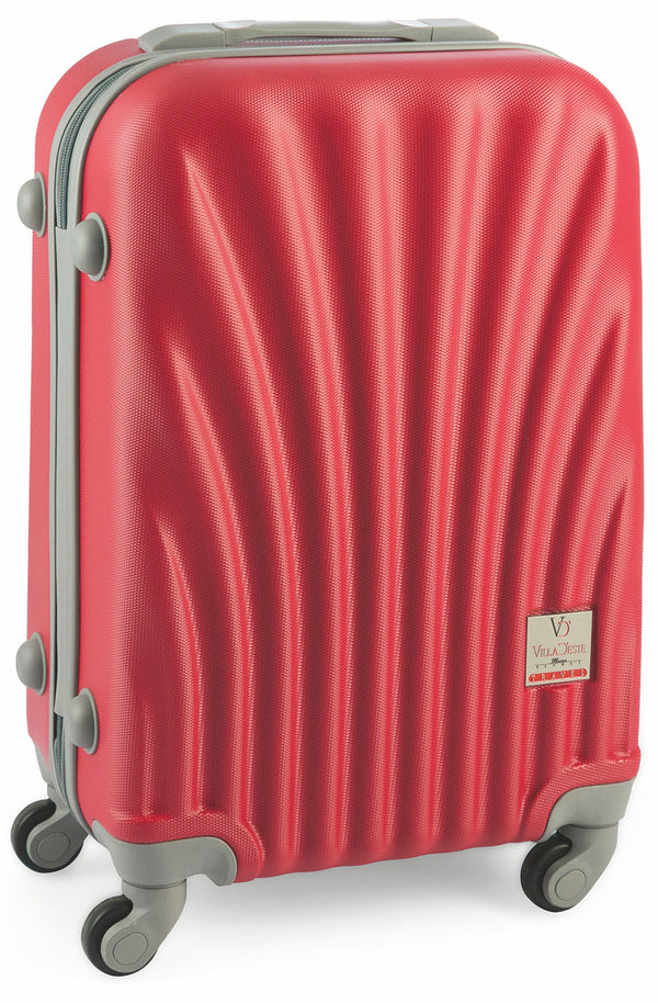 Trolley Valigia Bagaglio a Mano Rigida in ABS 4 Ruote Soriani Rossa sconto