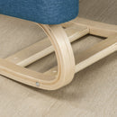 Sedia Ergonomica con Inginocchiatoio 51x69x58 cm in Betulla e Poliestere Blu  