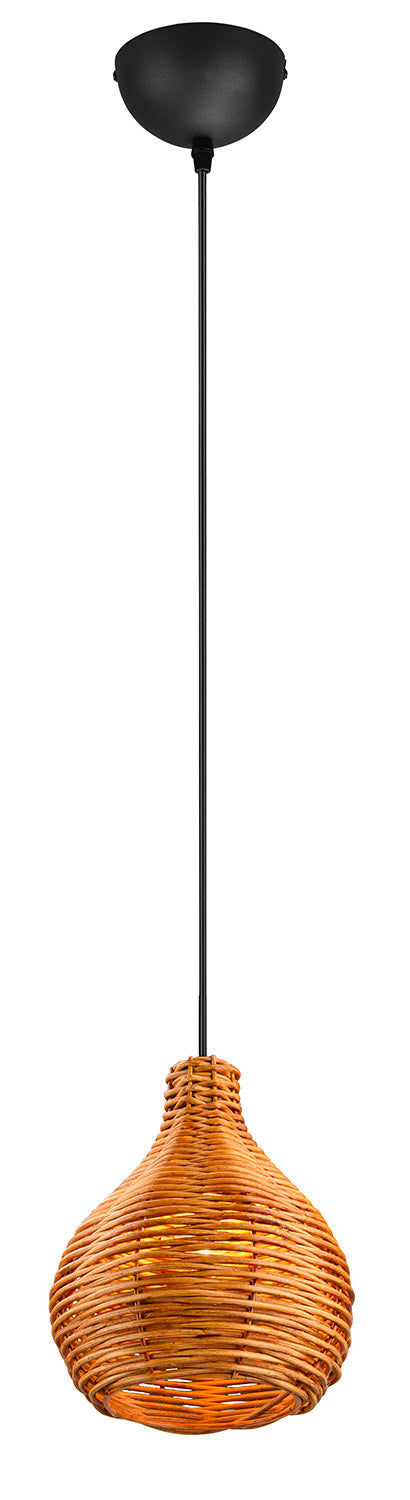 Lampada a Sospensione da Interno Attacco E14 in Tessuto Naturale sconto