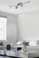 Lampada tavolo da Interno a LED in Metallo Nickel Opaco