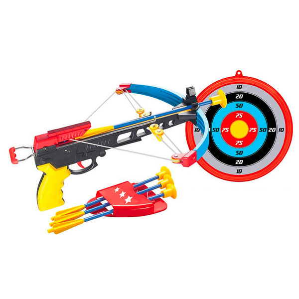 acquista Balestra per Bambini con Bersaglio Ø24 cm e 3 Frecce a Ventosa