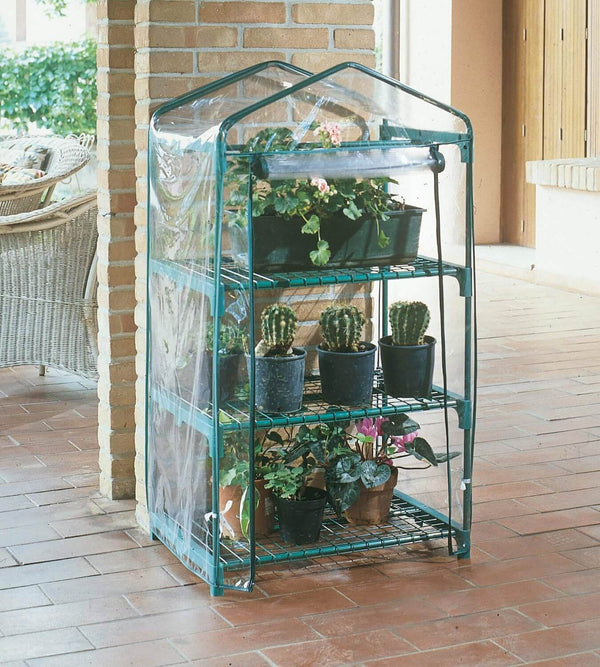 acquista Serra da Giardino in Acciaio 3 Ripiani con Telo Rama Azalea Verde