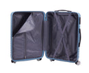 Trolley Valigia Media Rigido 4 Ruote con Combinazione in ABS Ravizzoni Svezia Blu Acciaio