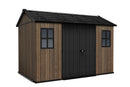 Casetta Box da Giardino 230x350x246 cm Keter Signature Apex 7511/1175 in Resina Effetto Legno Noce       