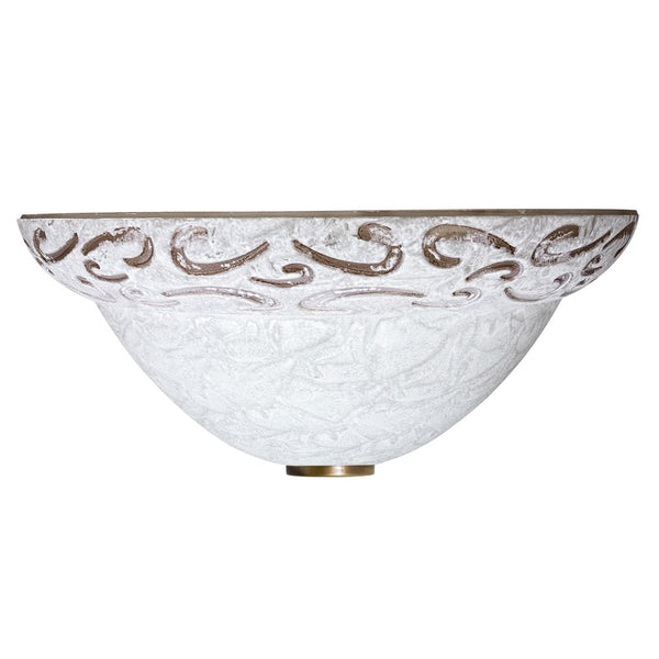 online Applique 1xE27 Ganci Bz Vetro Screpolato Bianco Finali Ambra E-Energy Asia