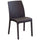 Sedia da Giardino Virginia 47x59x86 h cm in Wicker Marrone