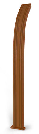 Doccia Solare da Esterno Giardino 30L Miscelatore e Lavapiedi Arkema Spring Fascia Inox Oro Van Gogh